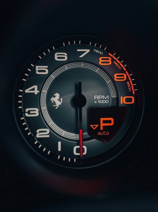 Revoluciones por minuto Ferrari